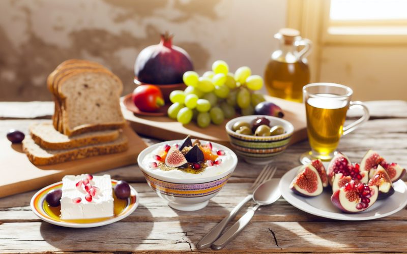 Typical Mediterranean Breakfast