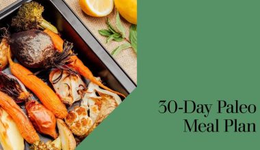 Beginner 30 Day Paleo Meal Plan