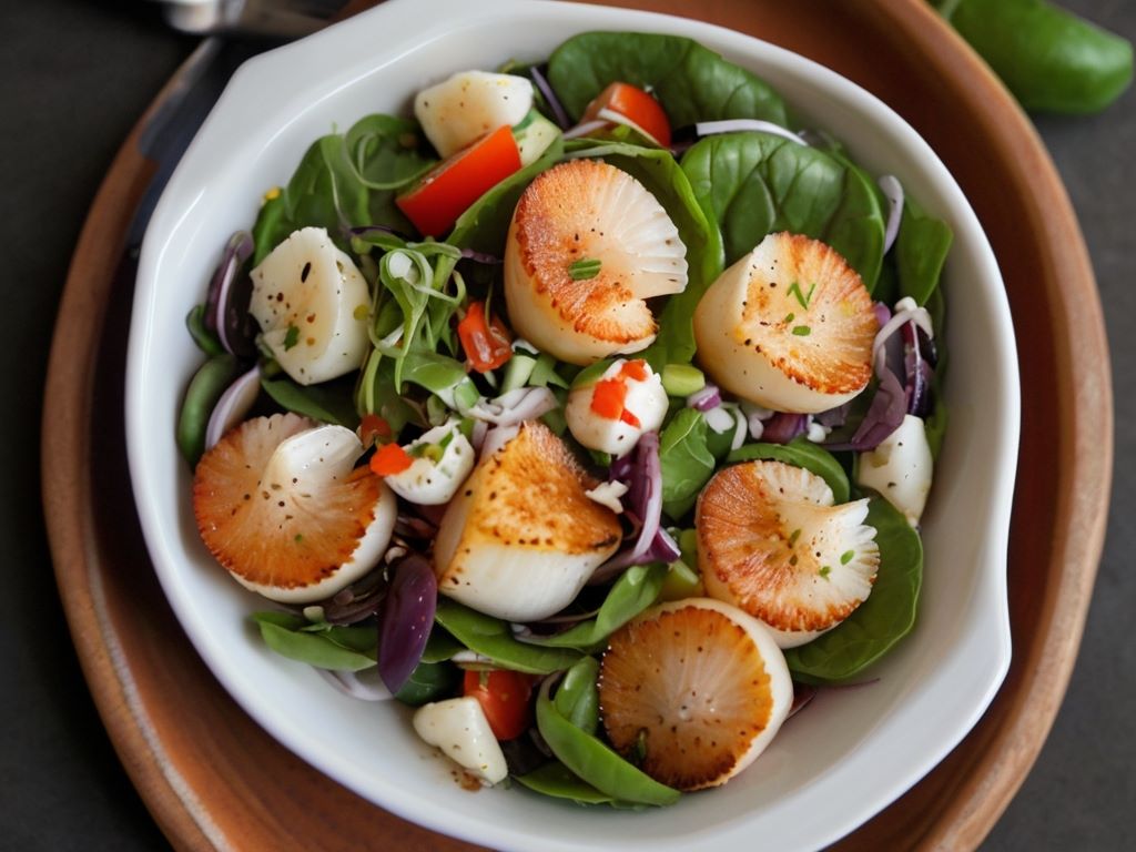 Classic Mediterranean Scallop Salad