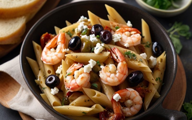 Mediterranean Penne With Shrimp Recipe