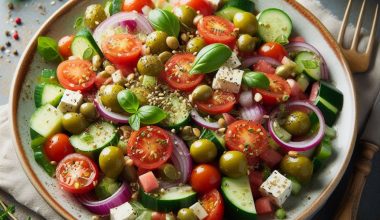 Mediterranean Style Chopped Salad With Oregano Vinaigrette